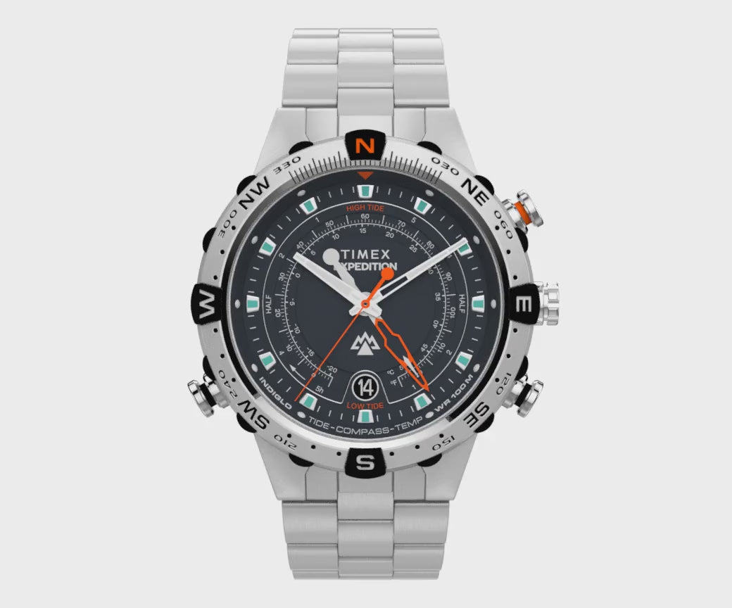 Gents Tide/Temp/Compass Stainless Steel Watch TW2Y12900