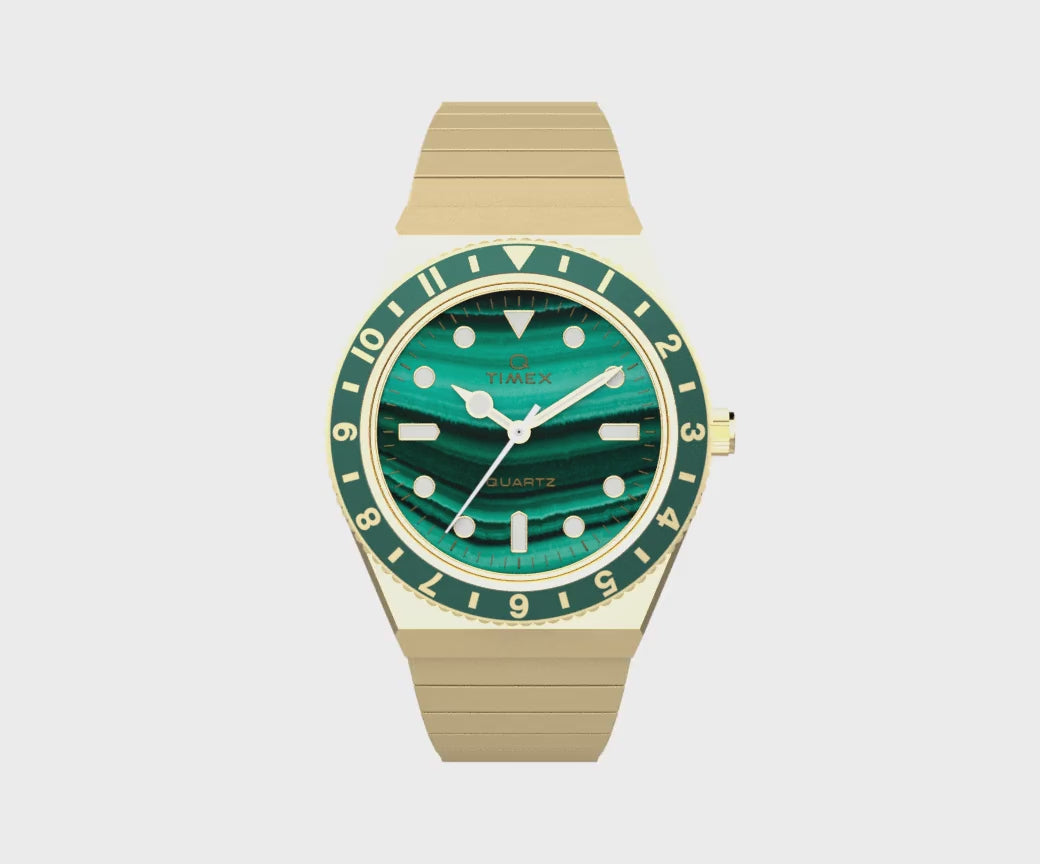 Timex Ladies Q Green Watch TW2V92200