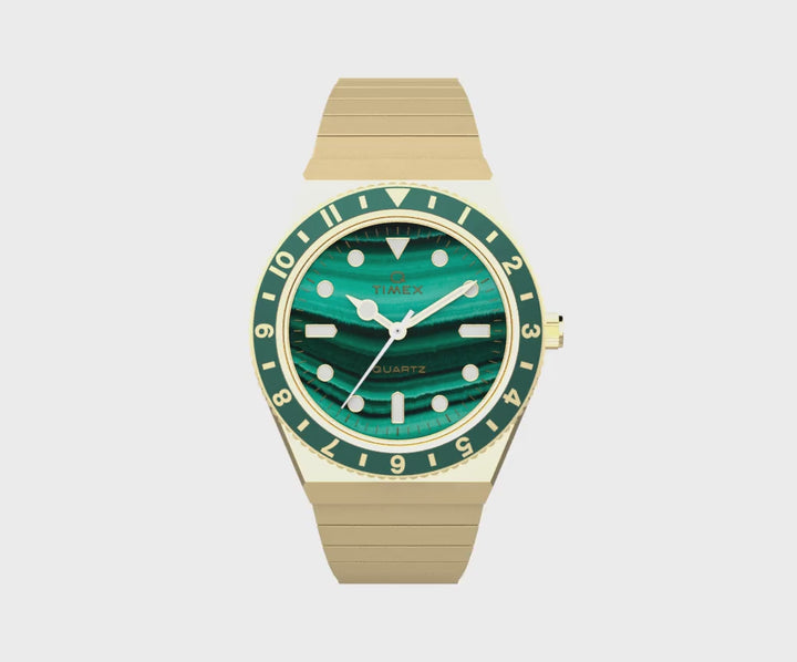 Timex Ladies Q Green Watch TW2V92200