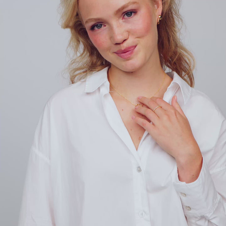 18k Gold Plated Gocciolina Circolo Necklace SJ-N2627-YG