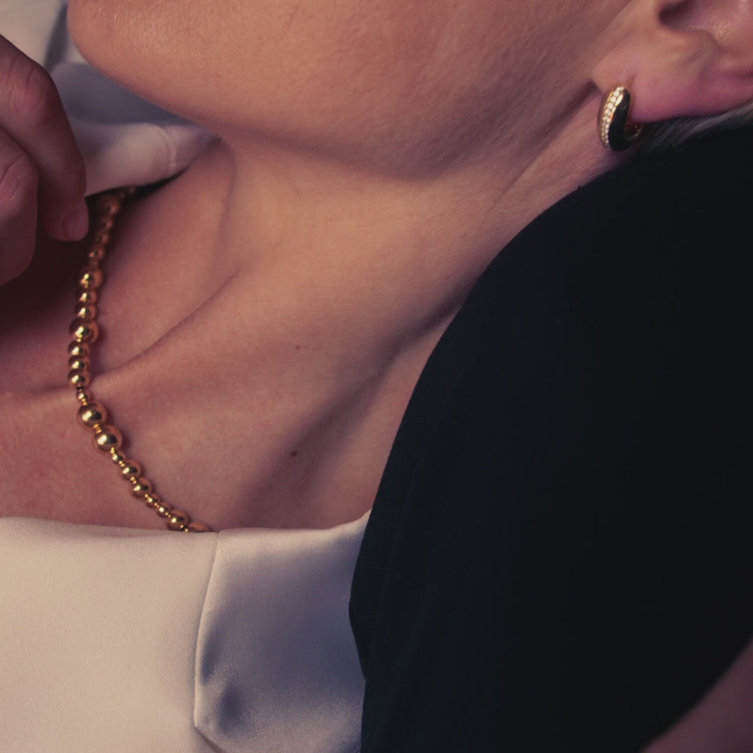 Sif Jakobs 18K gold plated Palermo Piccolo Earrings SJ-E2588-CZ-YG