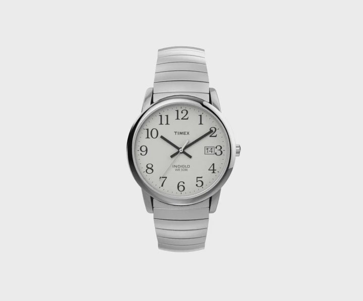 Timex Gents Easy Reader Silver Watch T2H451