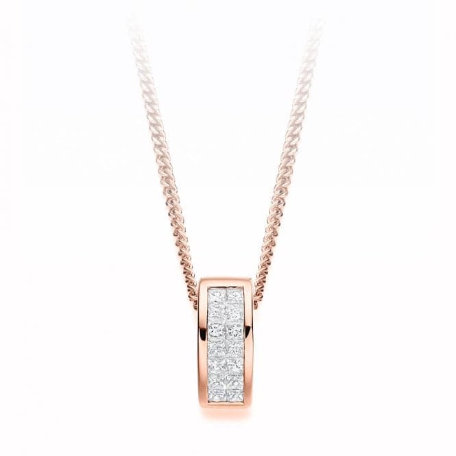 Princess Cut Diamond Pendant 0.25ctThe Harmony CollectionPE142 - 3RG
