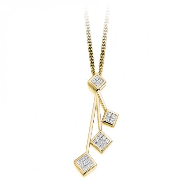 Princess Cut Diamond Pendant 0.55ctThe Harmony CollectionPE145 - 2RG