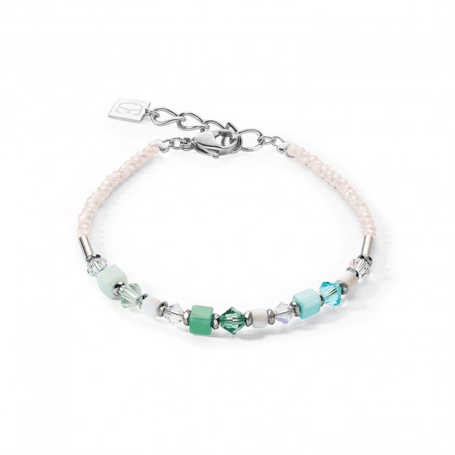 Princess Shape Mix Mint Green Bracelet 4239/30 - 0522Coeur De Lion4239/30 - 0522