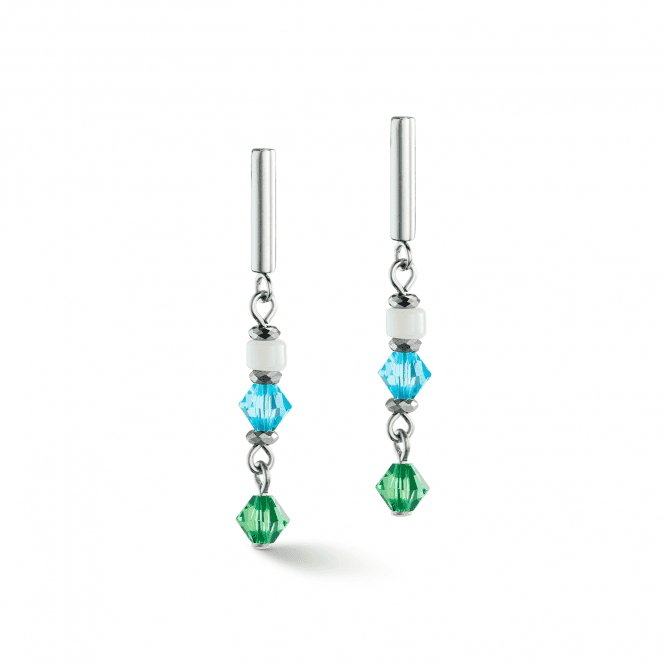 Princess Shape Mix Mint Green Earrings 4239/21 - 0522Coeur De Lion4239/21 - 0522