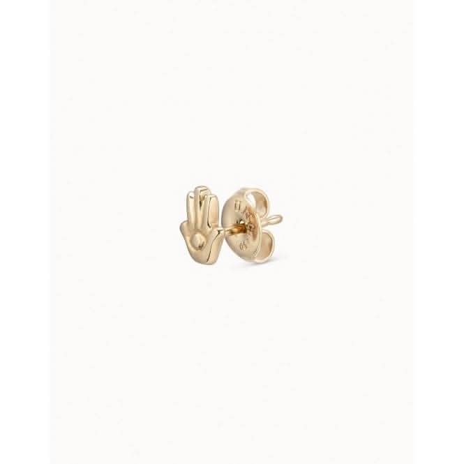 Protect Us Golden Metal Stud Piercing PIE0006ORO0000U