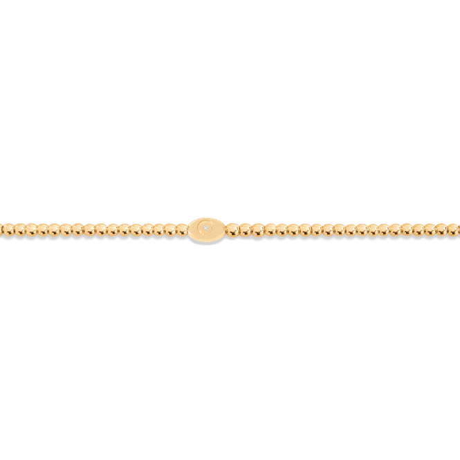 Protect Your Energy Positivity Is Power Gold Plated 17.5cm Bracelet 6785Joma Jewellery6785