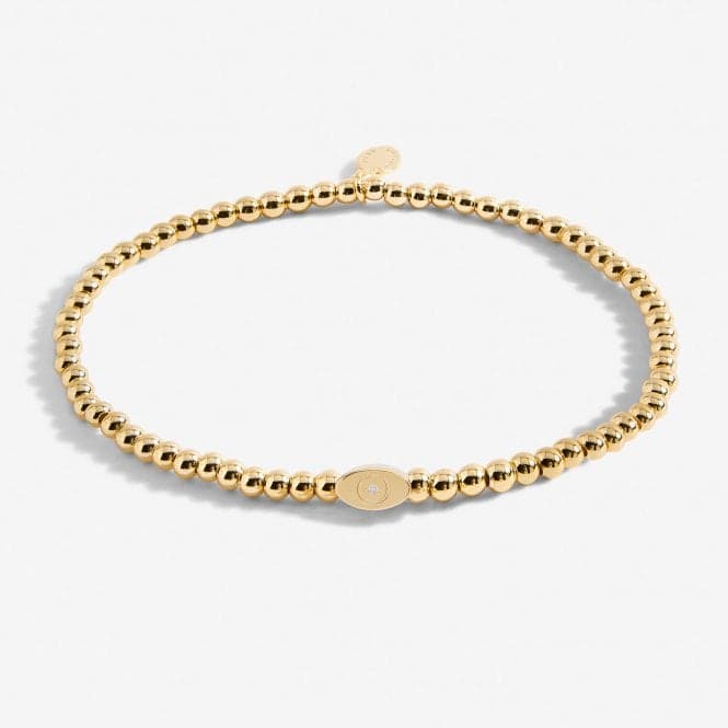 Protect Your Energy Positivity Is Power Gold Plated 17.5cm Bracelet 6785Joma Jewellery6785