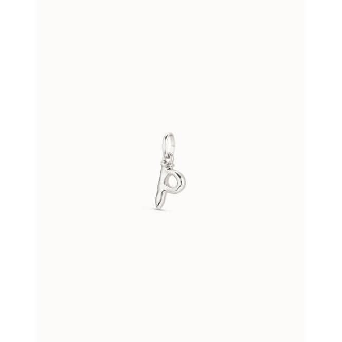 Gimme A Letter P Silver Metal Charm CHA0042MTL0000U