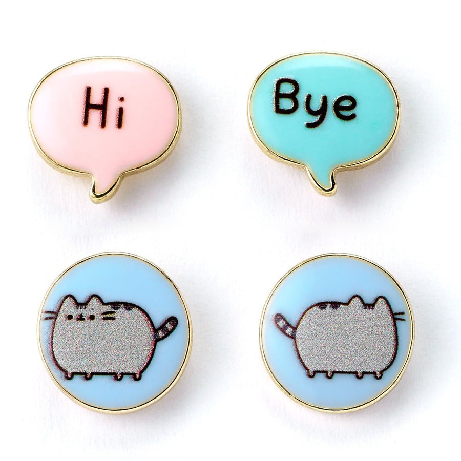 Pusheen the Cat "Hi , Bye" Stud Earrings Set PTCES103PusheenPTCES103