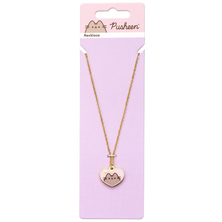 Pusheen the Cat Pink and Gold Heart Necklace PTCN0100PusheenPTCN0100