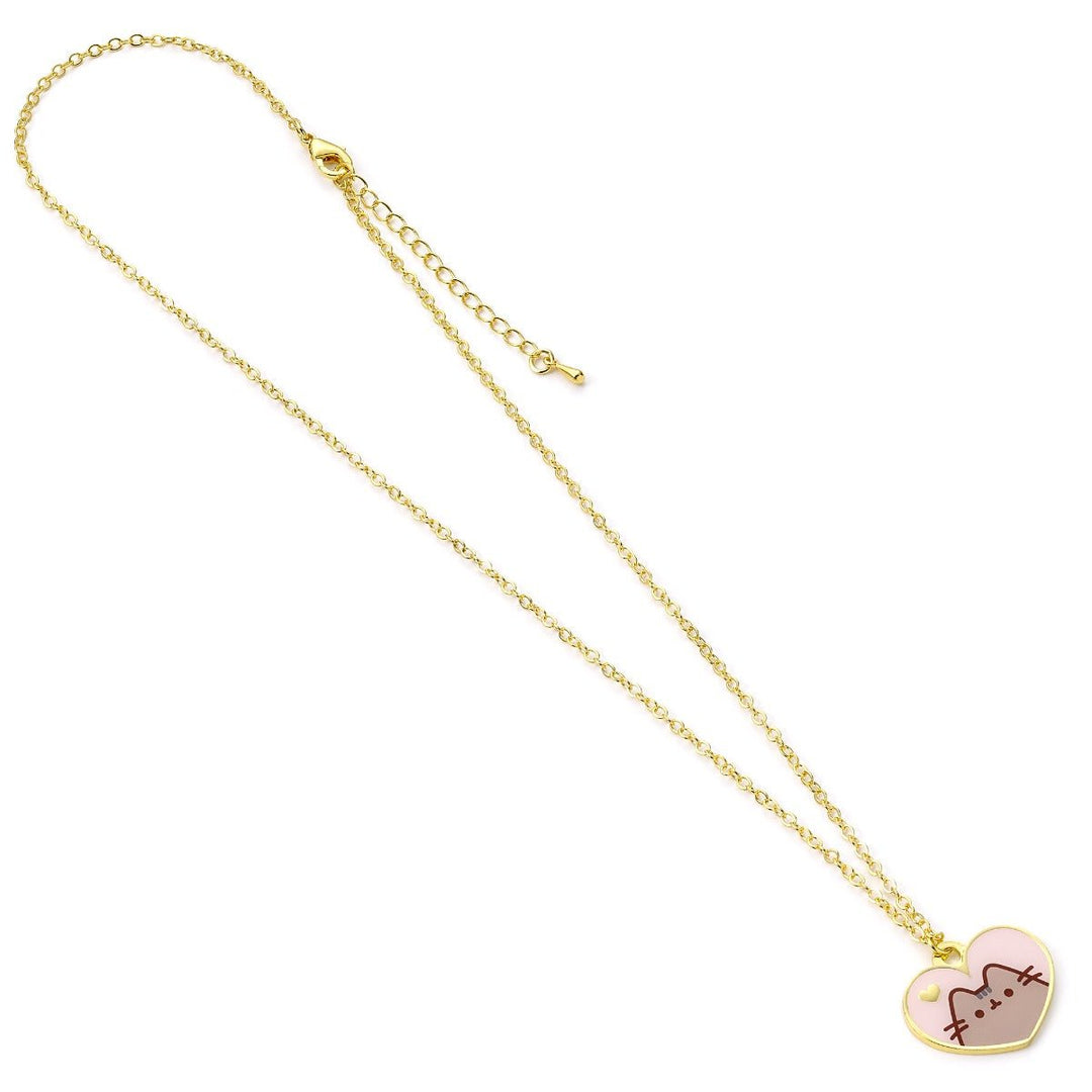 Pusheen the Cat Pink and Gold Heart Necklace PTCN0100PusheenPTCN0100