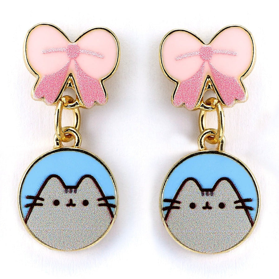 Pusheen the Cat Pink Bows Drop Earrings PTCE0105PusheenPTCE0105