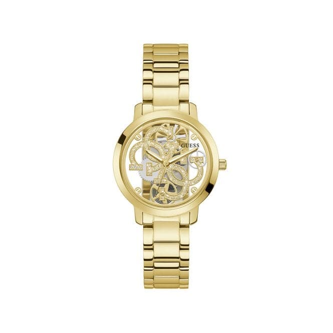 Quattro Clear Ladies Trend Gold Stainless Steel Watch GW0300L2Guess WatchesGW0300L2