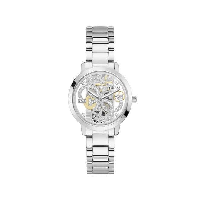 Quattro Clear Ladies Trend Silver Stainless Steel Watch GW0300L1Guess WatchesGW0300L1