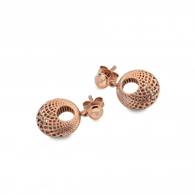 Quest Filigree Circle Rose Gold Earrings DE658Hot DiamondsDE658