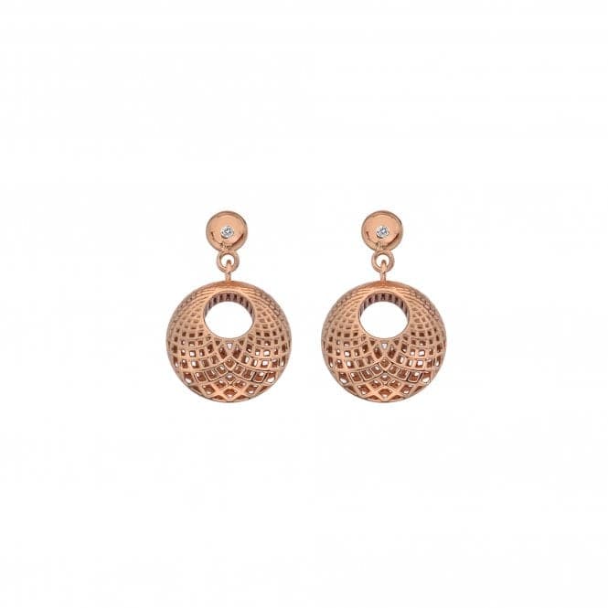 Quest Filigree Circle Rose Gold Earrings DE658Hot DiamondsDE658