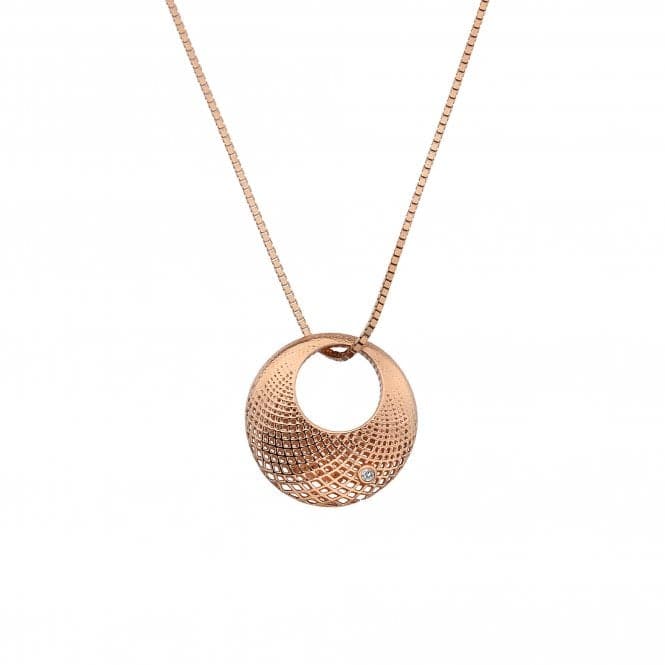 Quest Filigree Circle Rose Gold Pendant DP834Hot DiamondsDP834