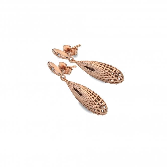 Quest Filigree Teardrop Rose Gold Earrings DE656Hot DiamondsDE656