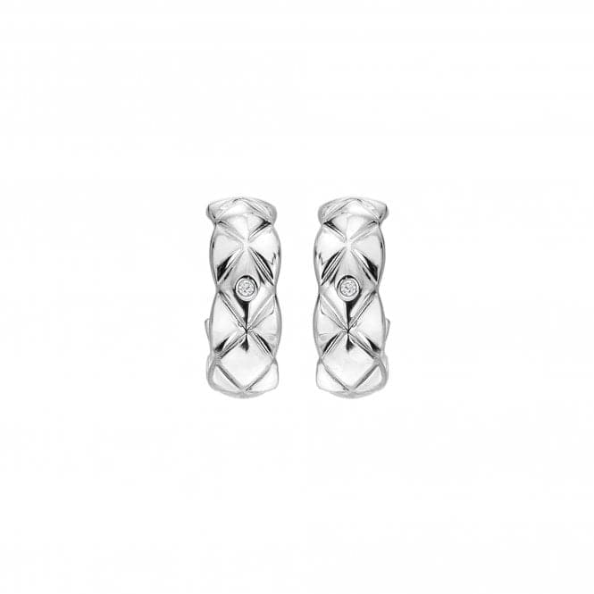 Quilted White Topaz Earrings DE743Hot DiamondsDE743