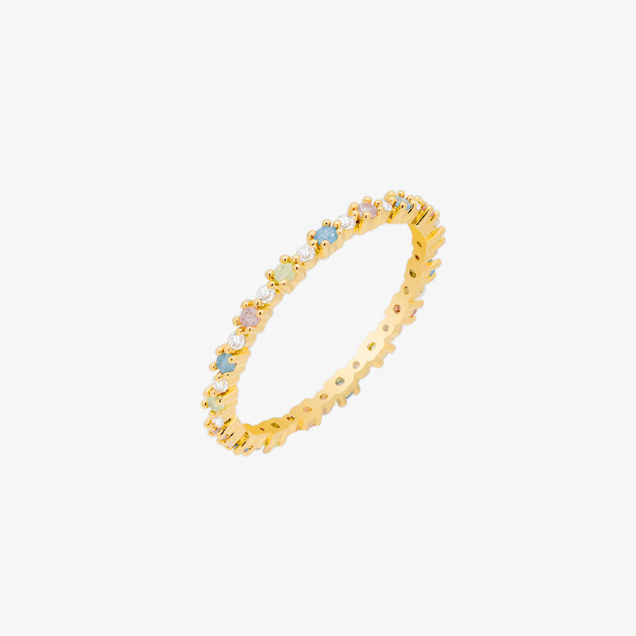 Pastel rainbow ring