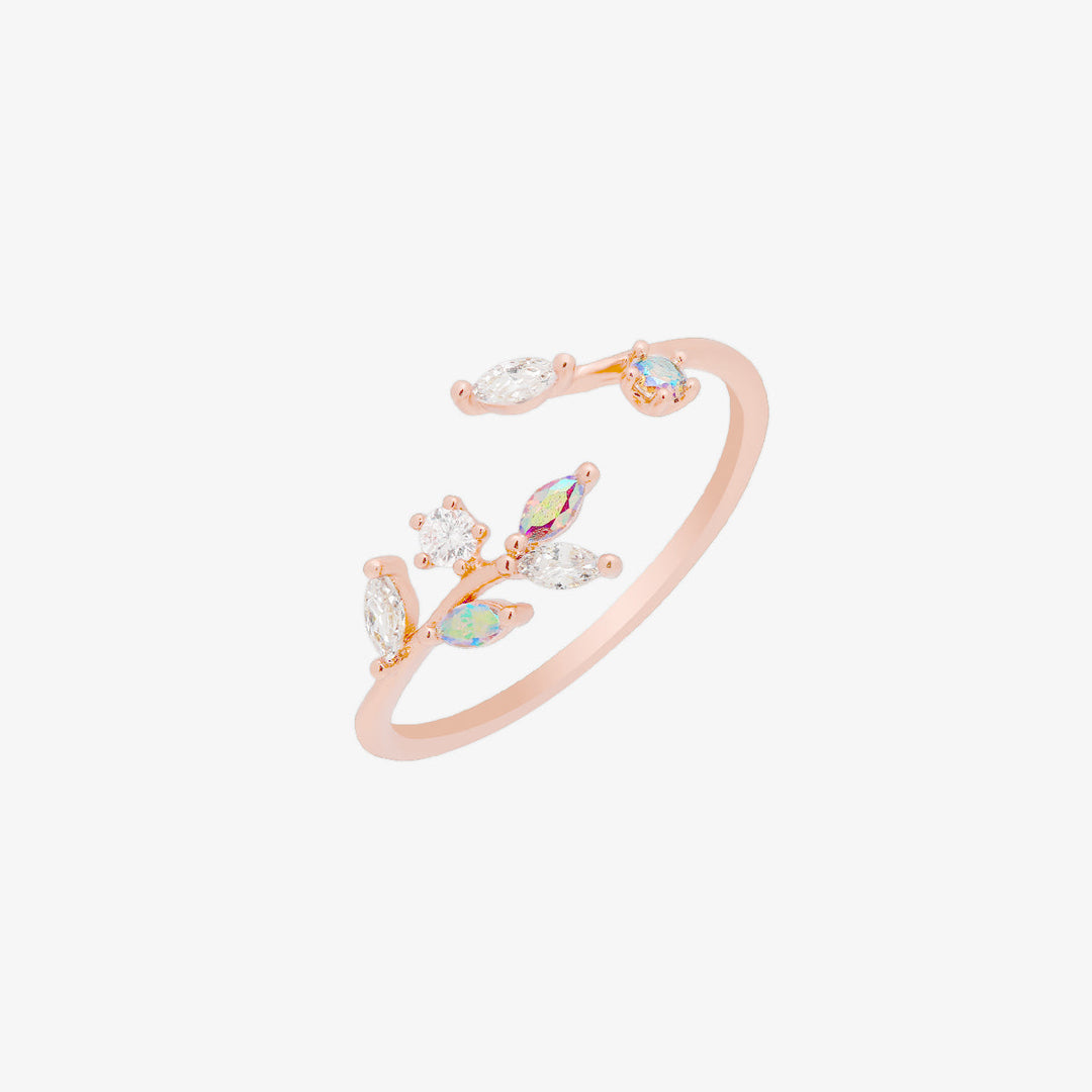 Smoky topaz vine ring-6
