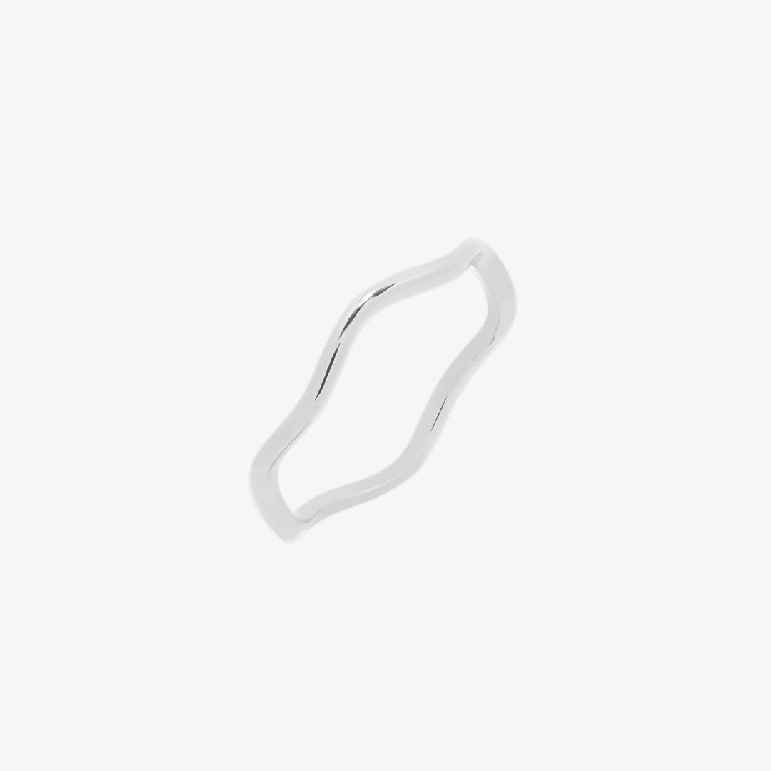 Minimalist Wave Ring-5