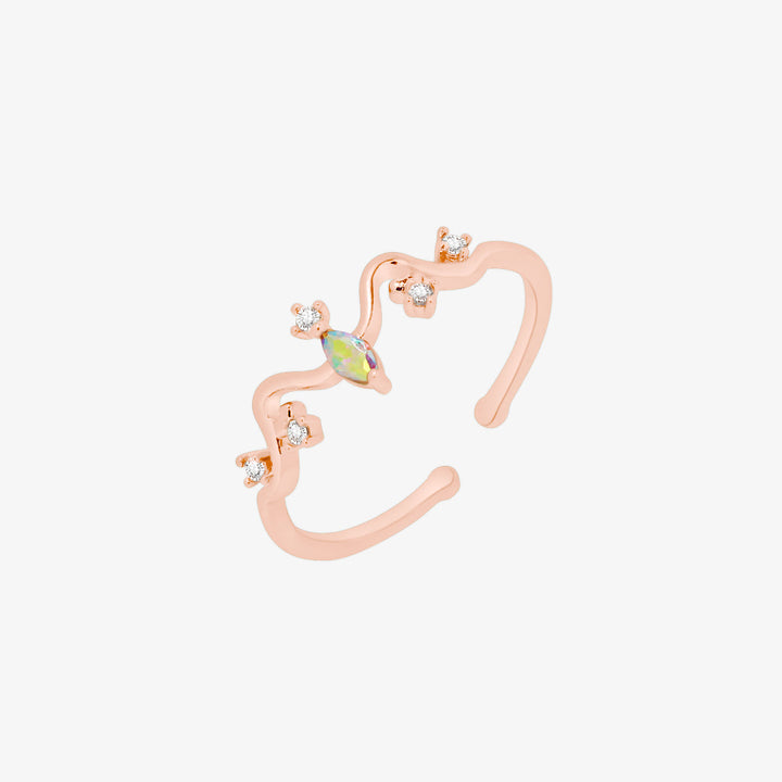 Smoked topaz Cubic Ring-5