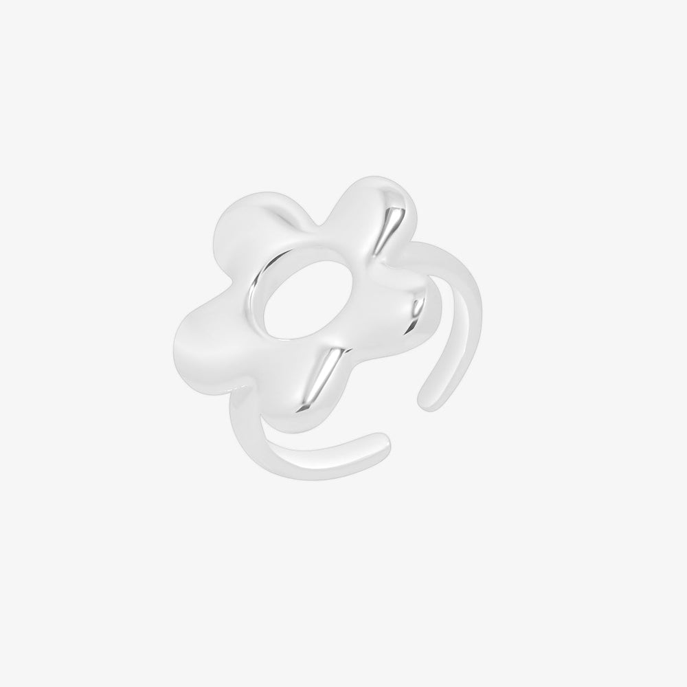 Daisy Adjustable Silver Ring