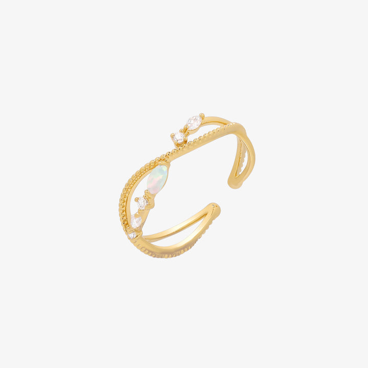 Opal layered ring