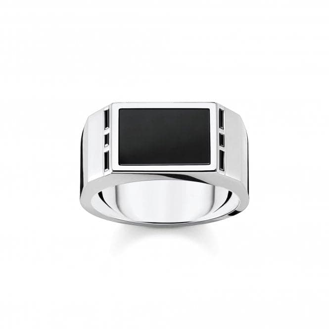 Rebel At Heart Black Ring TR2387 - 027 - 11Thomas Sabo Sterling SilverTR2387 - 027 - 11 - 60