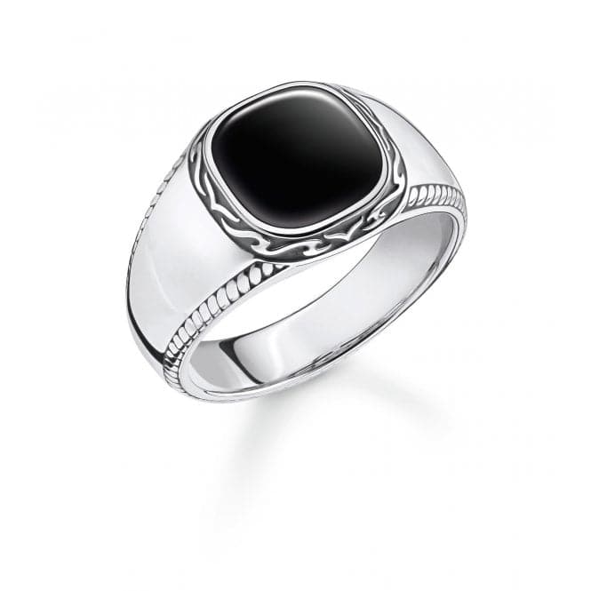 Rebel At Heart Black Ring TR2388 - 641 - 11Thomas Sabo Sterling SilverTR2388 - 641 - 11 - 60