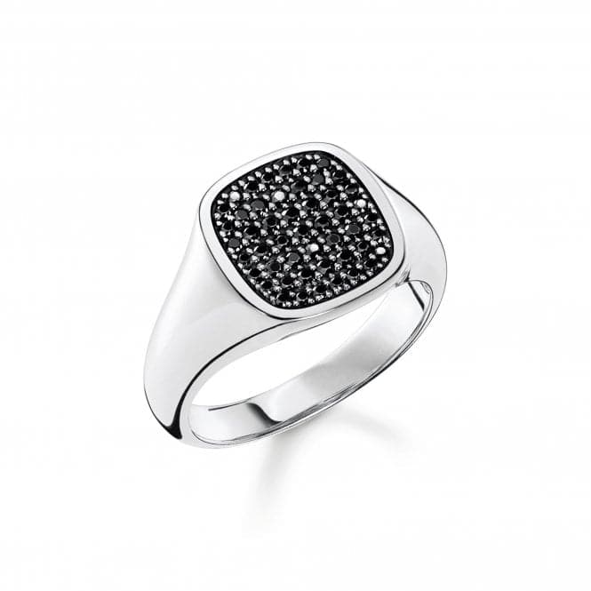 Rebel At Heart Black Stones Ring TR2389 - 051 - 11Thomas Sabo Sterling SilverTR2389 - 051 - 11 - 60