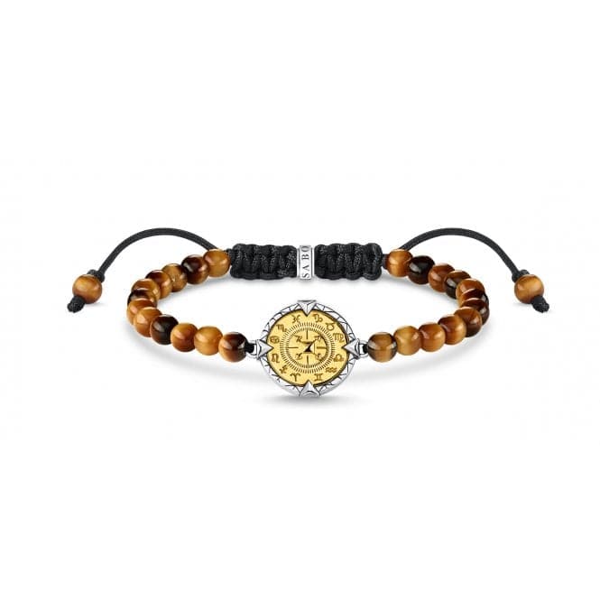 Rebel At Heart Elements Of Nature Tiger's Eye Bracelet A2009 - 966 - 2 - L22VThomas Sabo Sterling SilverA2009 - 966 - 2