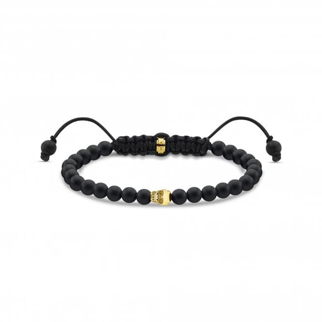 Rebel At Heart Gold Plated Black Skull Bracelet A2015 - 848 - 11 - L22VThomas Sabo Sterling SilverA2015 - 848 - 11