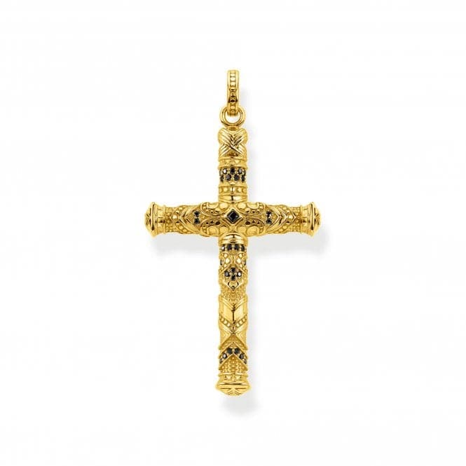 Rebel At Heart Gold Plated Cross Pendant PE909 - 414 - 39Thomas Sabo Sterling SilverPE909 - 414 - 39