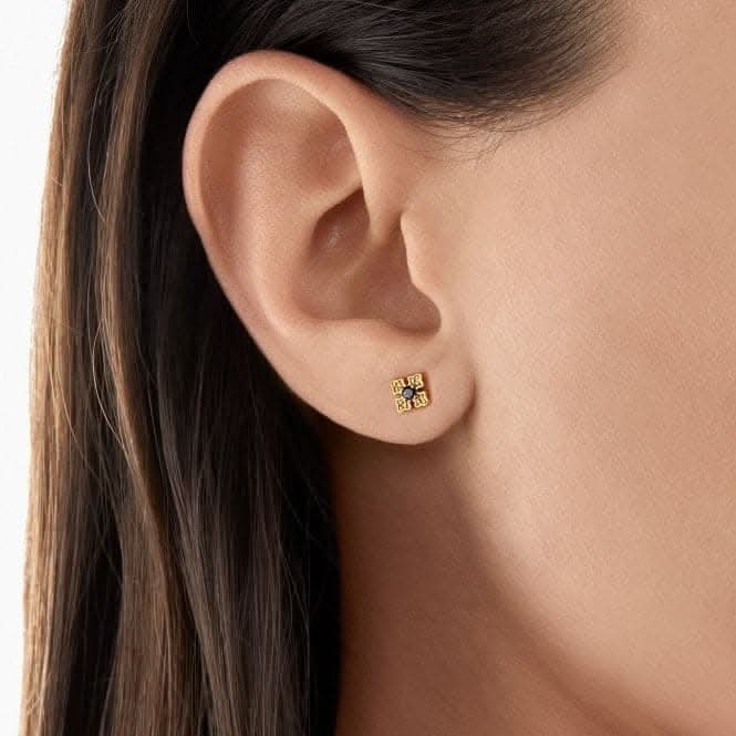 Rebel At Heart Gold Plated Royalty Black Earrings H2021 - 414 - 11Thomas Sabo Sterling SilverH2021 - 414 - 11