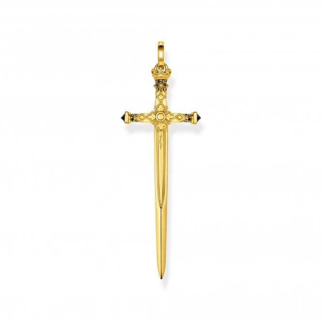 Rebel At Heart Gold Plated Sword Pendant PE817 - 177 - 11Thomas Sabo Sterling SilverPE817 - 177 - 11