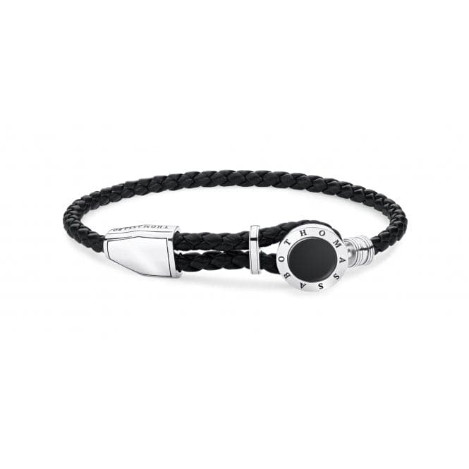 Rebel at Heart Onyx Disc Bracelet A1864 - 982 - 11 - L25vThomas Sabo Sterling SilverA1864 - 982 - 11 - L25v