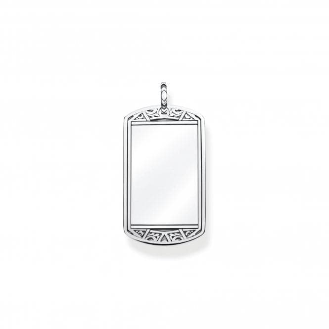 Rebel At Heart Tiger's Eye Dog Tag Pendant PE838 - 826 - 2Thomas Sabo Sterling SilverPE838 - 826 - 2