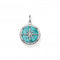 Rebel At Heart Turquoise Compass Pendant PE833 - 878 - 17Thomas Sabo Sterling SilverPE833 - 878 - 17