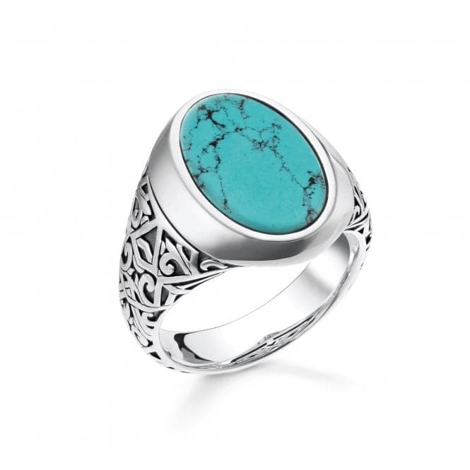 Rebel At Heart Turquoise Ring TR2242 - 878 - 17Thomas Sabo Sterling SilverTR2242 - 878 - 17 - 60