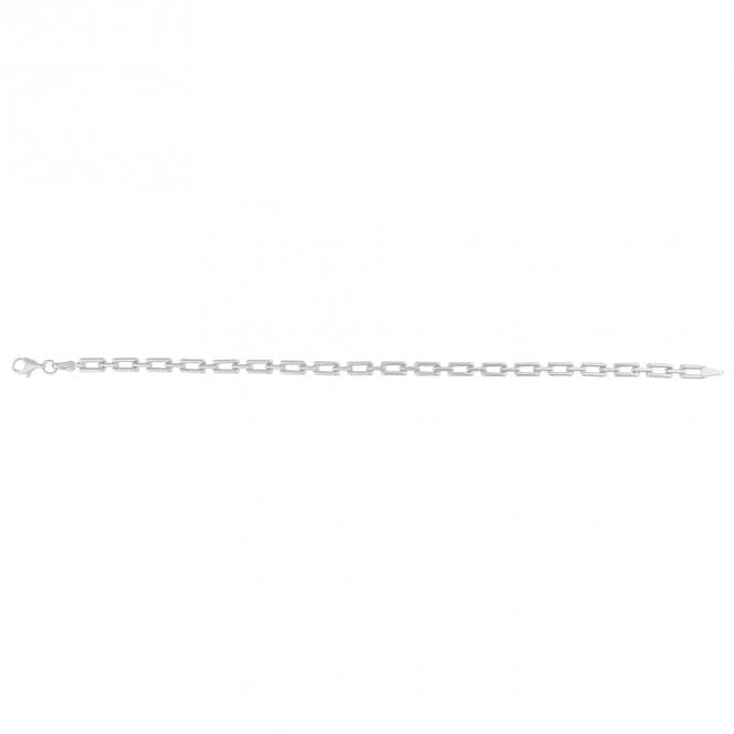 Rectangle Link 9ct White Gold Bracelet GB521Elements GoldGB521