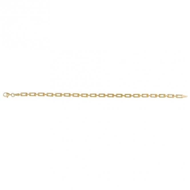 Rectangle Link 9ct Yellow Gold Bracelet GB520Elements GoldGB520