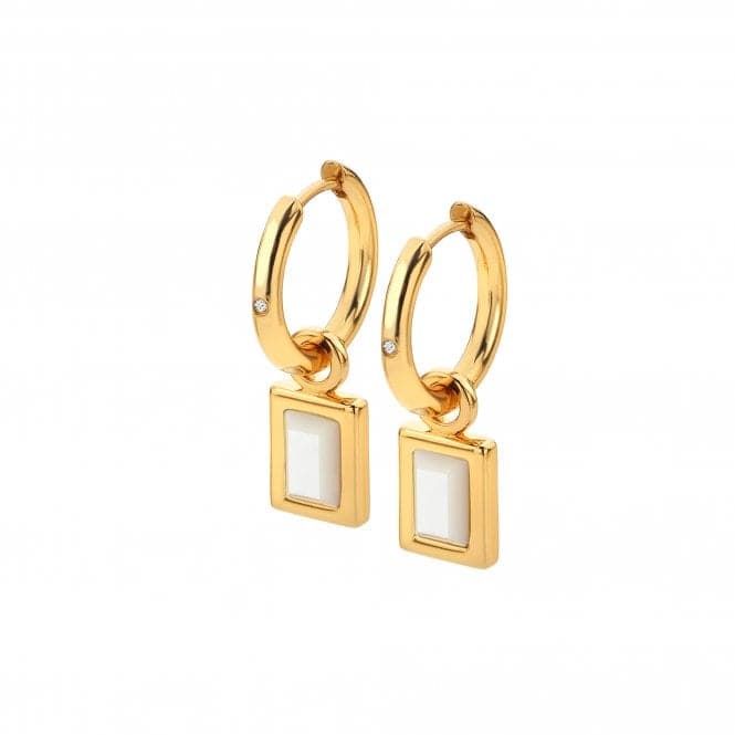 Rectangle Mother of Pearl Earrings DE765Hot Diamonds x GemstonesDE765