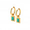 Rectangle Turquoise Earrings DE764Hot Diamonds x GemstonesDE764