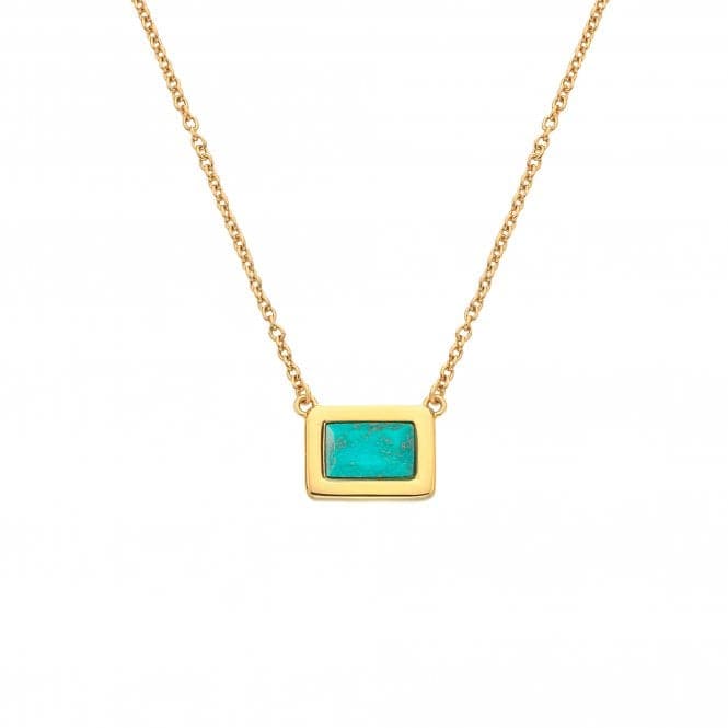 Rectangle Turquoise Necklace DN179Hot Diamonds x GemstonesDN179