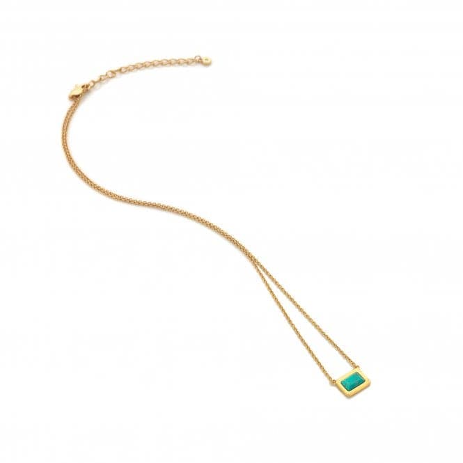 Rectangle Turquoise Necklace DN179Hot Diamonds x GemstonesDN179