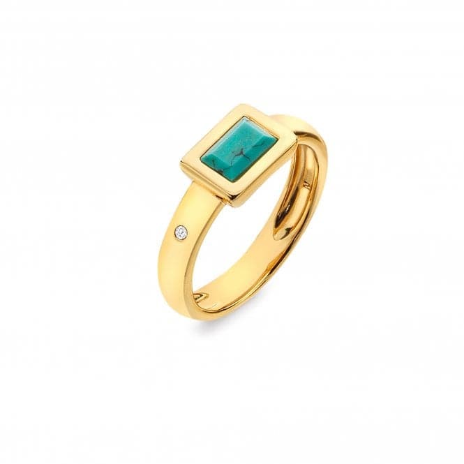 Rectangle Turquoise Ring DR261Hot Diamonds x GemstonesDR261/XS